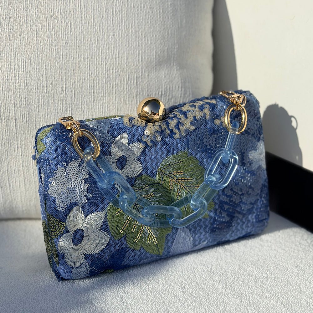 GRETA Floral Clutch - Olga Berg