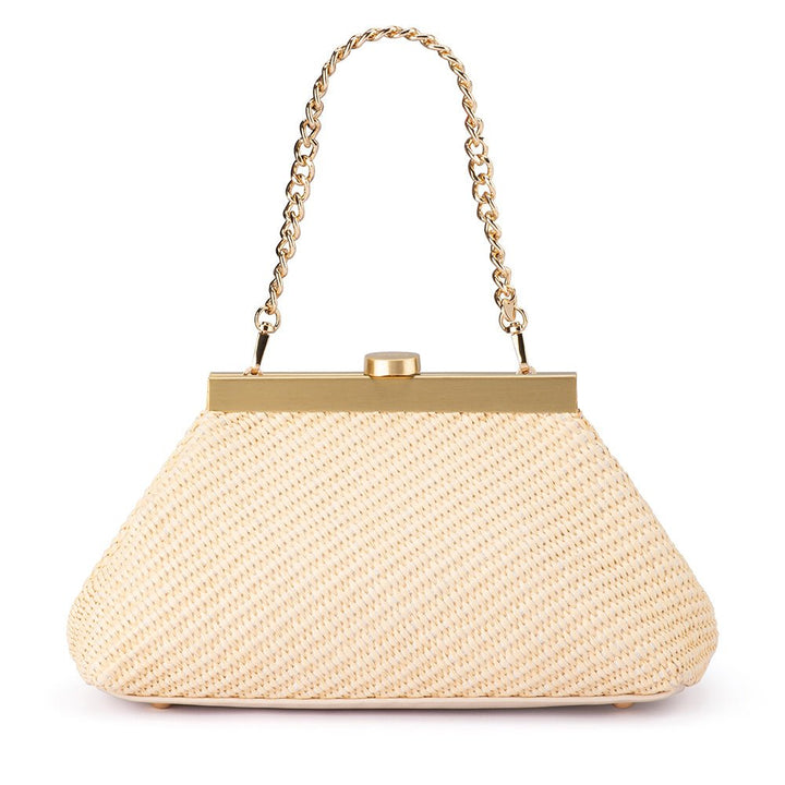 HANNA Woven Straw Clutch - Olga Berg