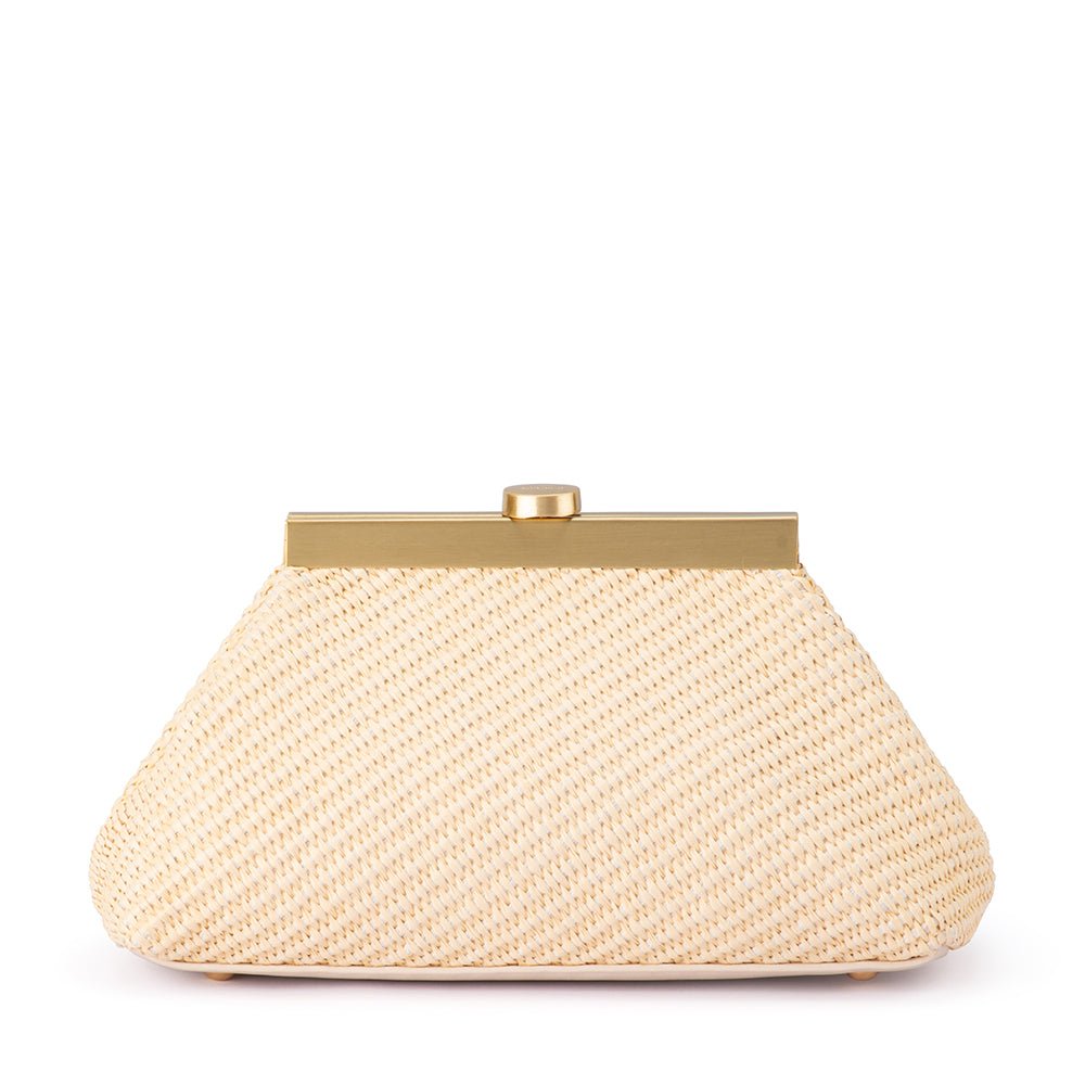 HANNA Woven Straw Clutch - Olga Berg