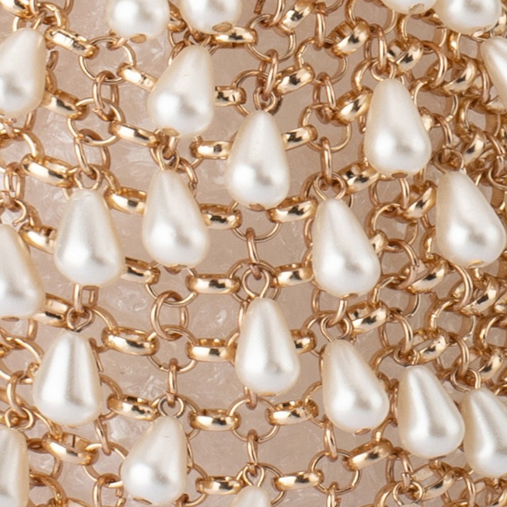 JADEN Pearl Chainmail Bag - Olga Berg