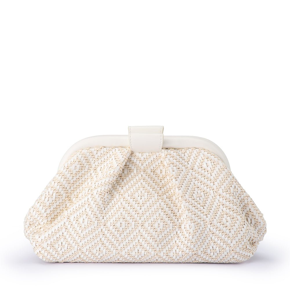 MINKI Gathered Woven Clutch - Olga Berg