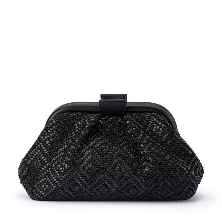 MINKI Gathered Woven Clutch - Olga Berg