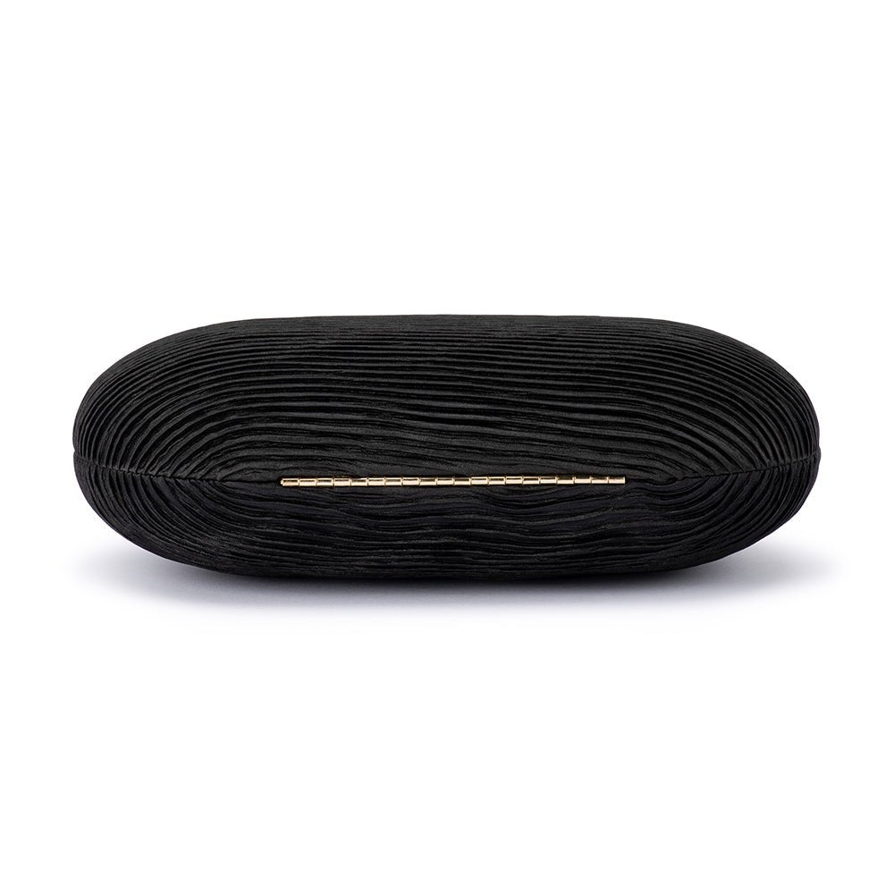 NATALIE Pleated Oval Clutch - Olga Berg