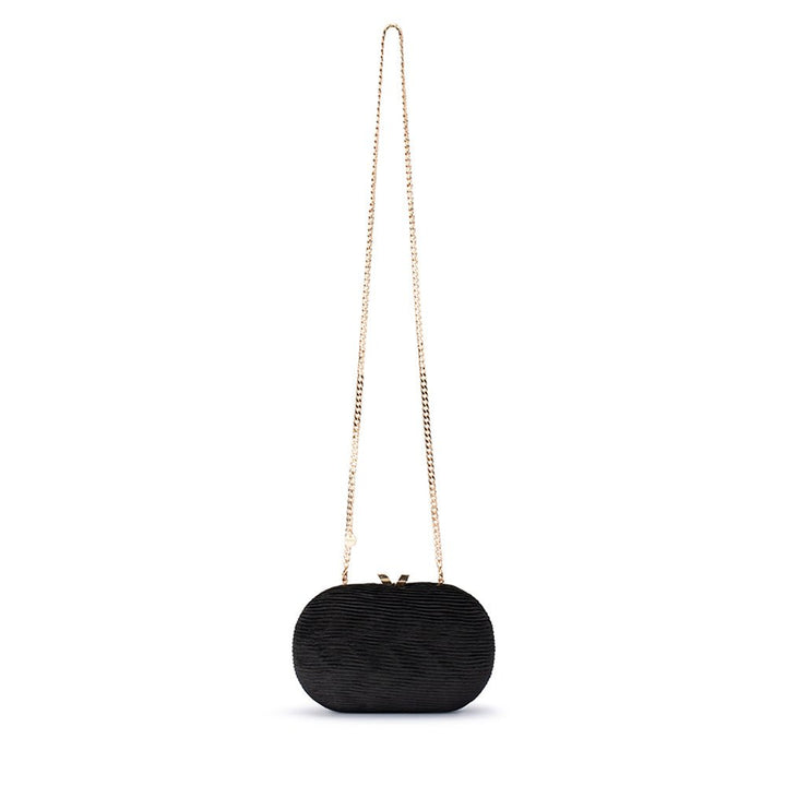 NATALIE Pleated Oval Clutch - Olga Berg