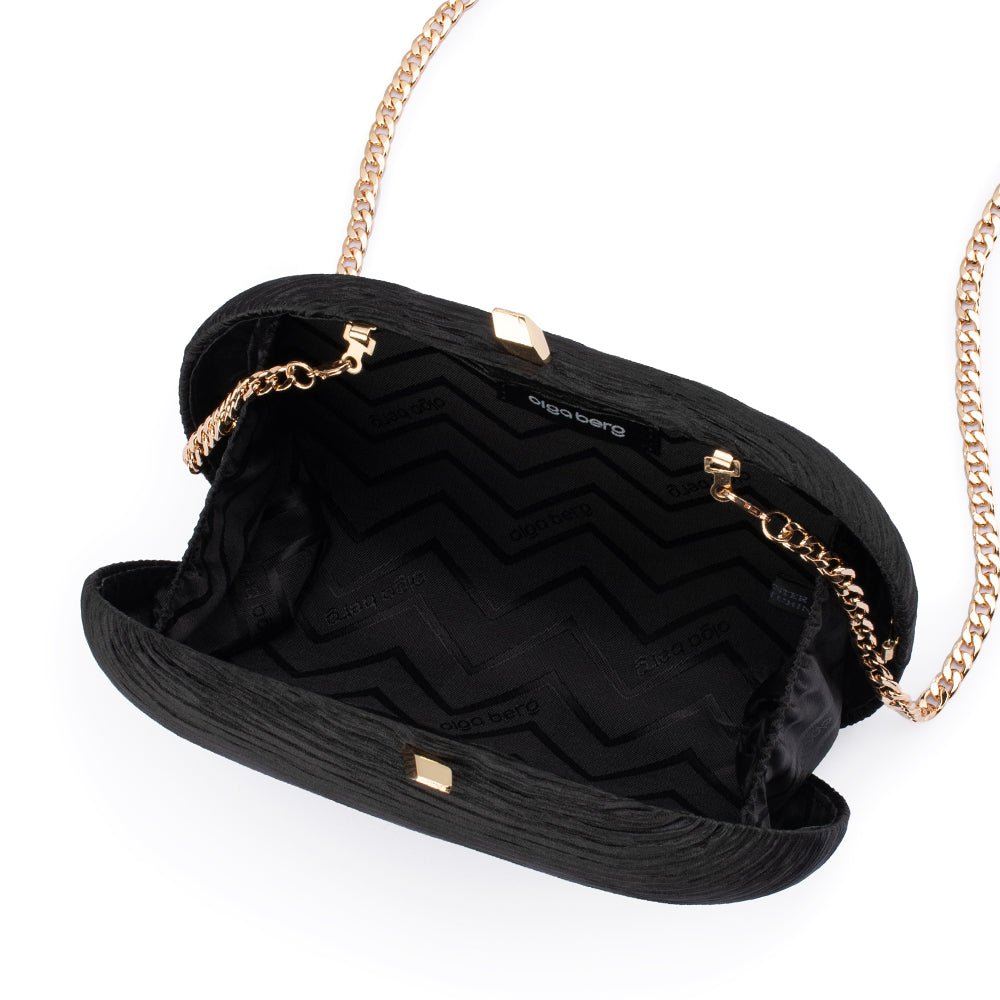 NATALIE Pleated Oval Clutch - Olga Berg