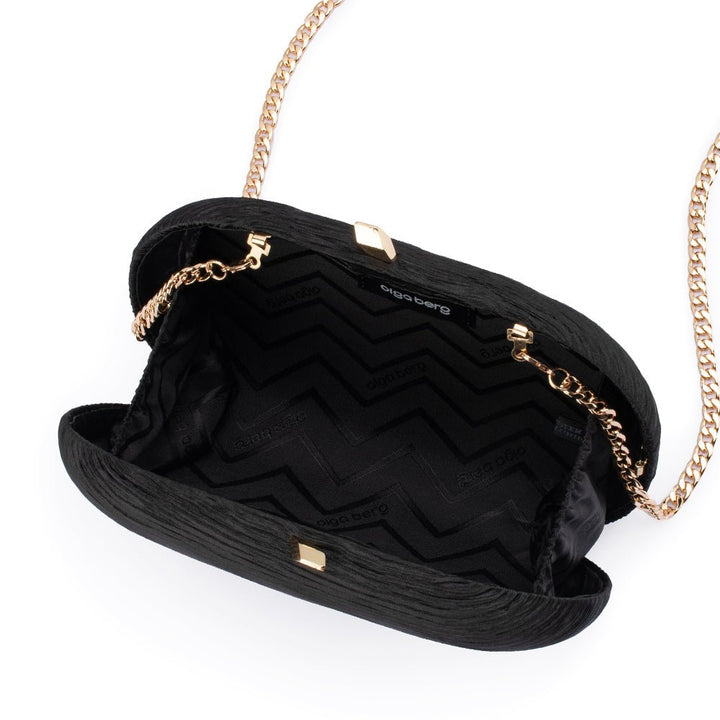 NATALIE Pleated Oval Clutch - Olga Berg