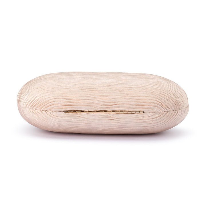 NATALIE Pleated Oval Clutch - Olga Berg