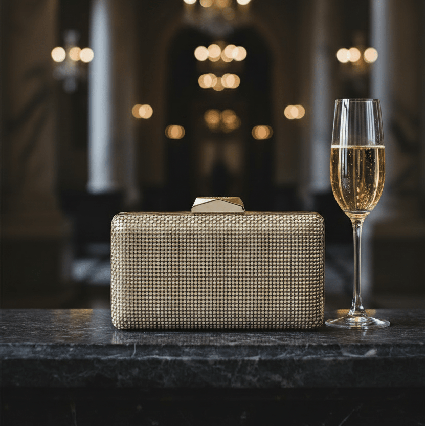 NATASHA Ball Mesh Clutch - Olga Berg