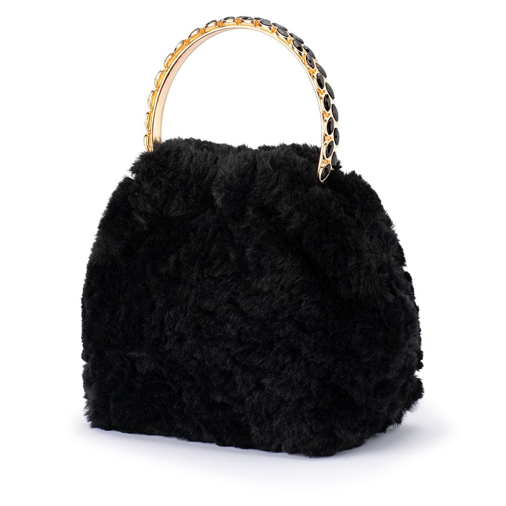 PHILLIPA Fur Top Handle - Olga Berg