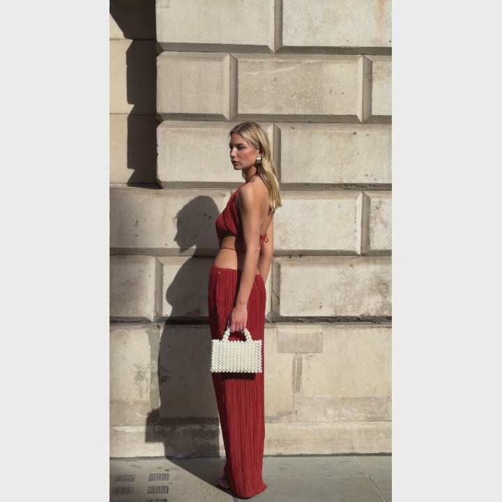 SALLY Beaded Top Handle
