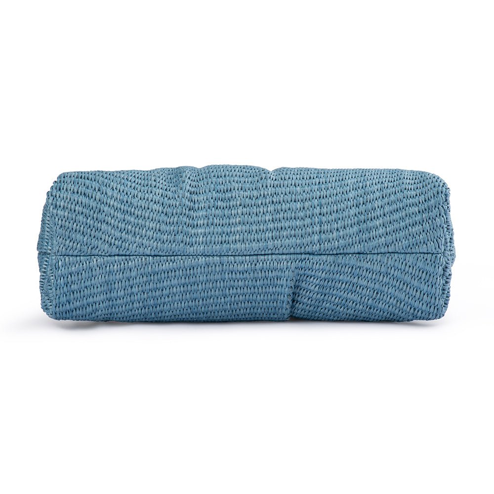 QUEENIE Gathered Woven Clutch - Olga Berg