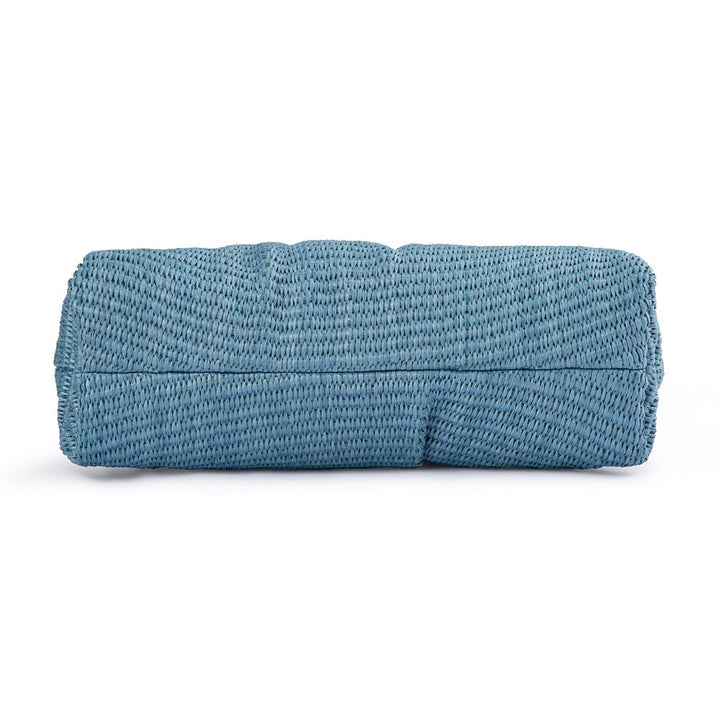 QUEENIE Gathered Woven Clutch - Olga Berg