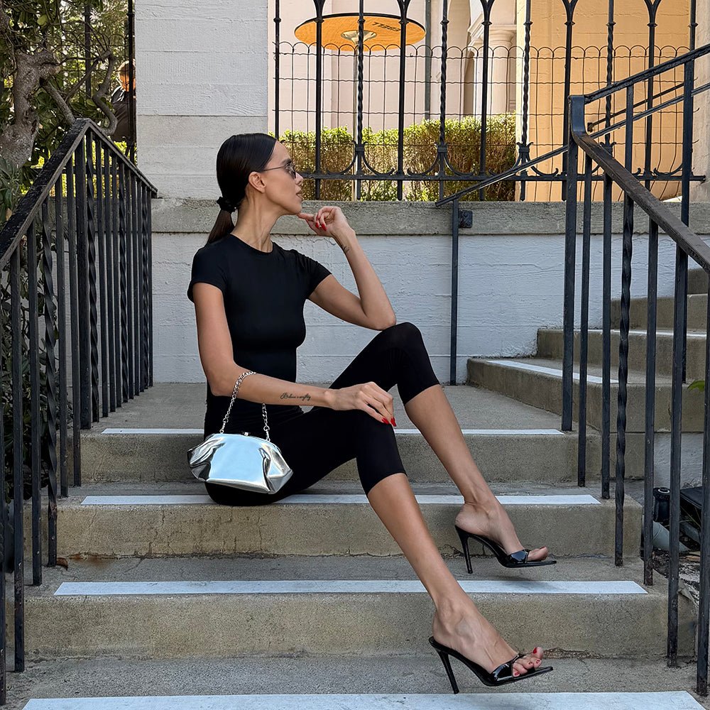 TALLY Metallic Clutch - Olga Berg
