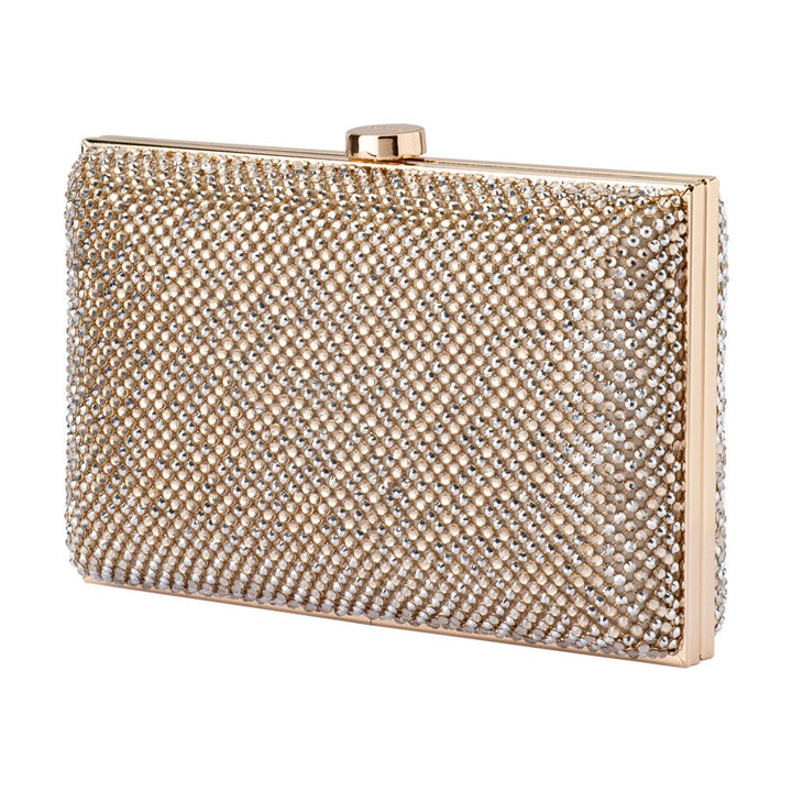 VIVIANA Crystal Mesh Clutch - Olga Berg