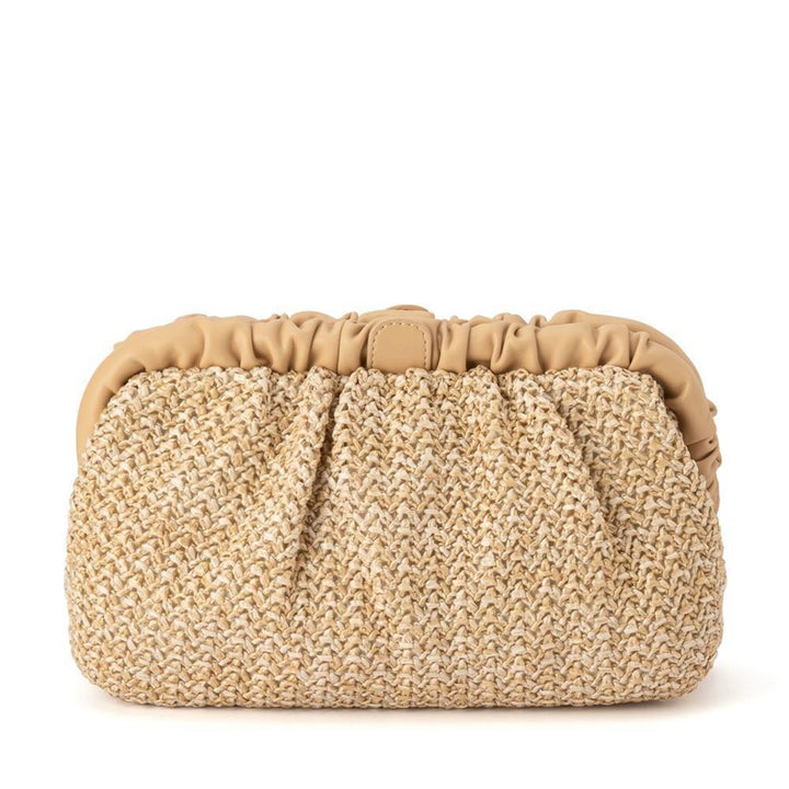 AMALIA Pleated Woven Clutch - Olga Berg