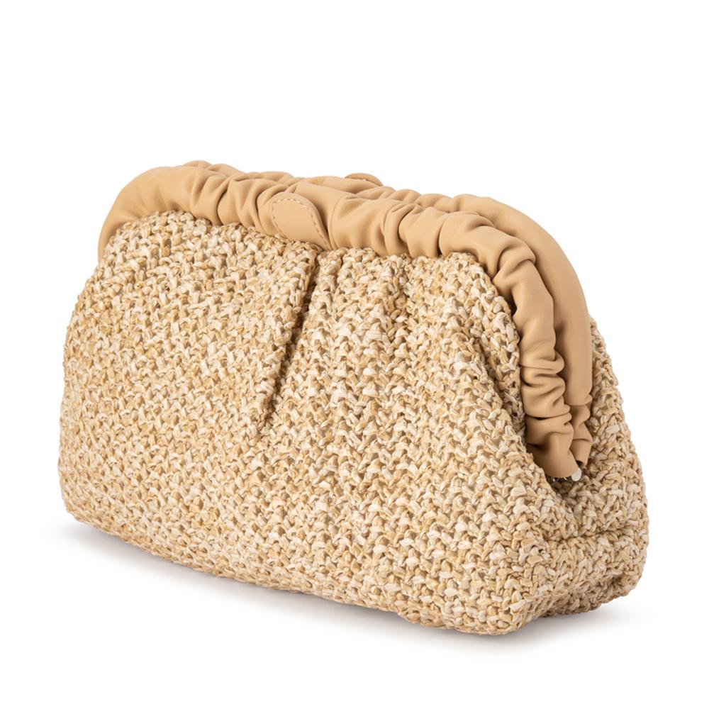 AMALIA Pleated Woven Clutch - Olga Berg