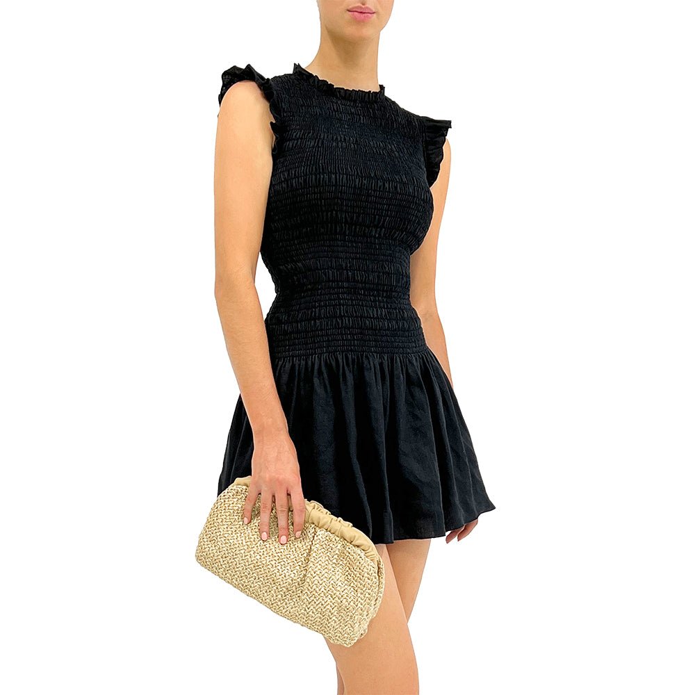 AMALIA Pleated Woven Clutch - Olga Berg