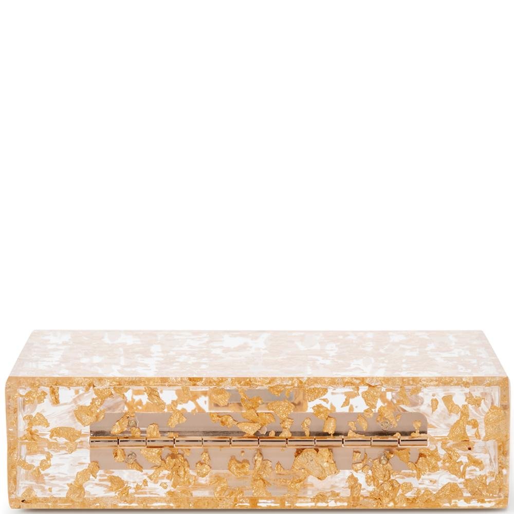 CARMELLA Foil Box Clutch - Olga Berg