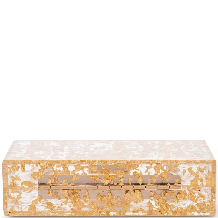 CARMELLA Foil Box Clutch - Olga Berg