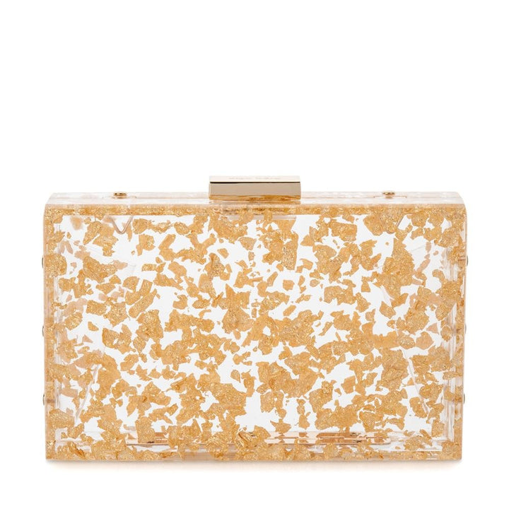CARMELLA Foil Box Clutch - Olga Berg