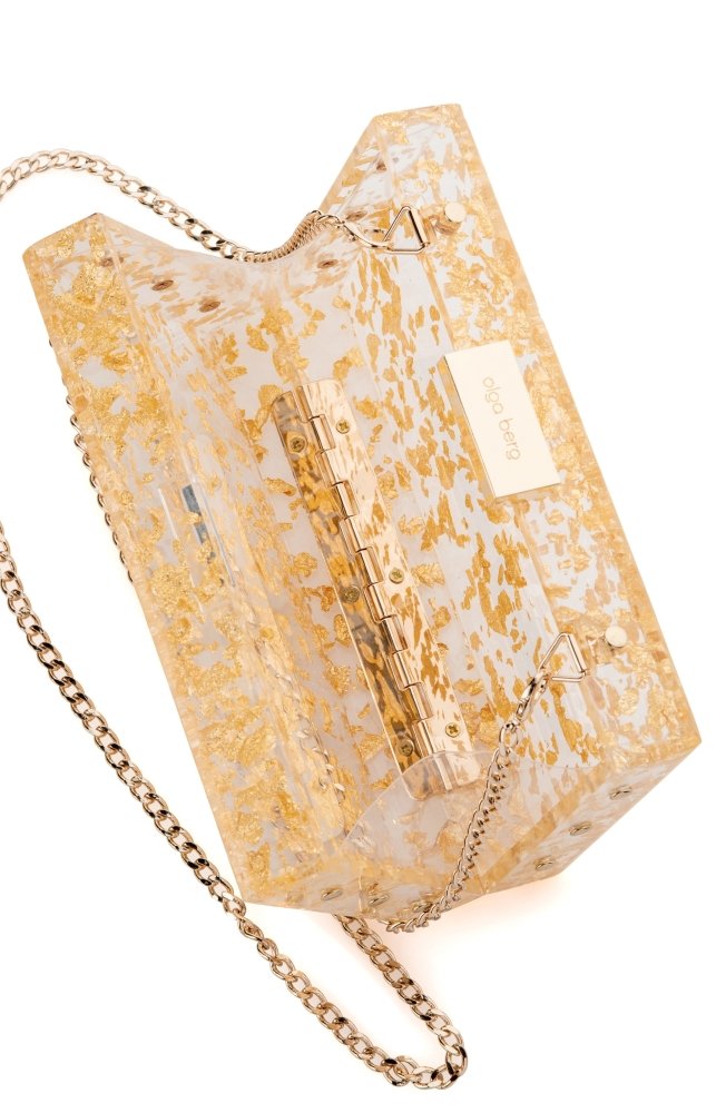 CARMELLA Foil Box Clutch - Olga Berg