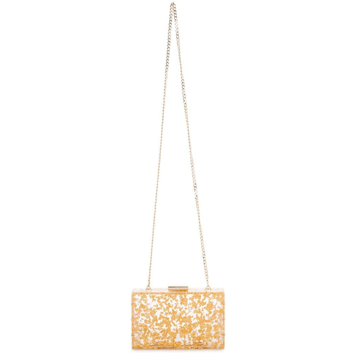 CARMELLA Foil Box Clutch - Olga Berg