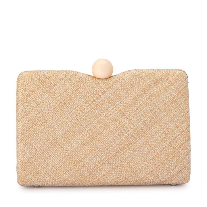 CECE Straw Weave Box Bag - Olga Berg