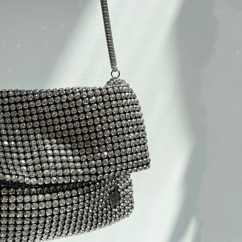 DIANNA Black Crystal Clutch - Olga Berg