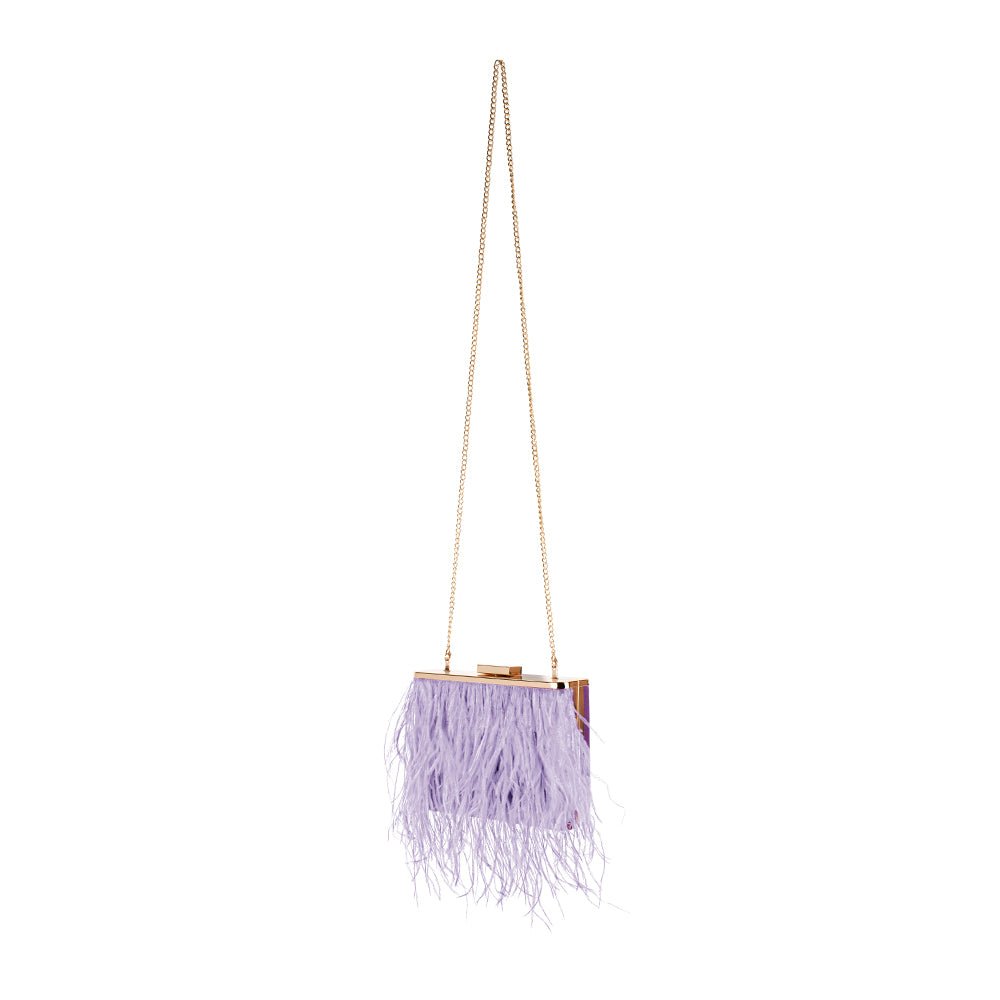 ESTELLE Feather Clutch - Olga Berg