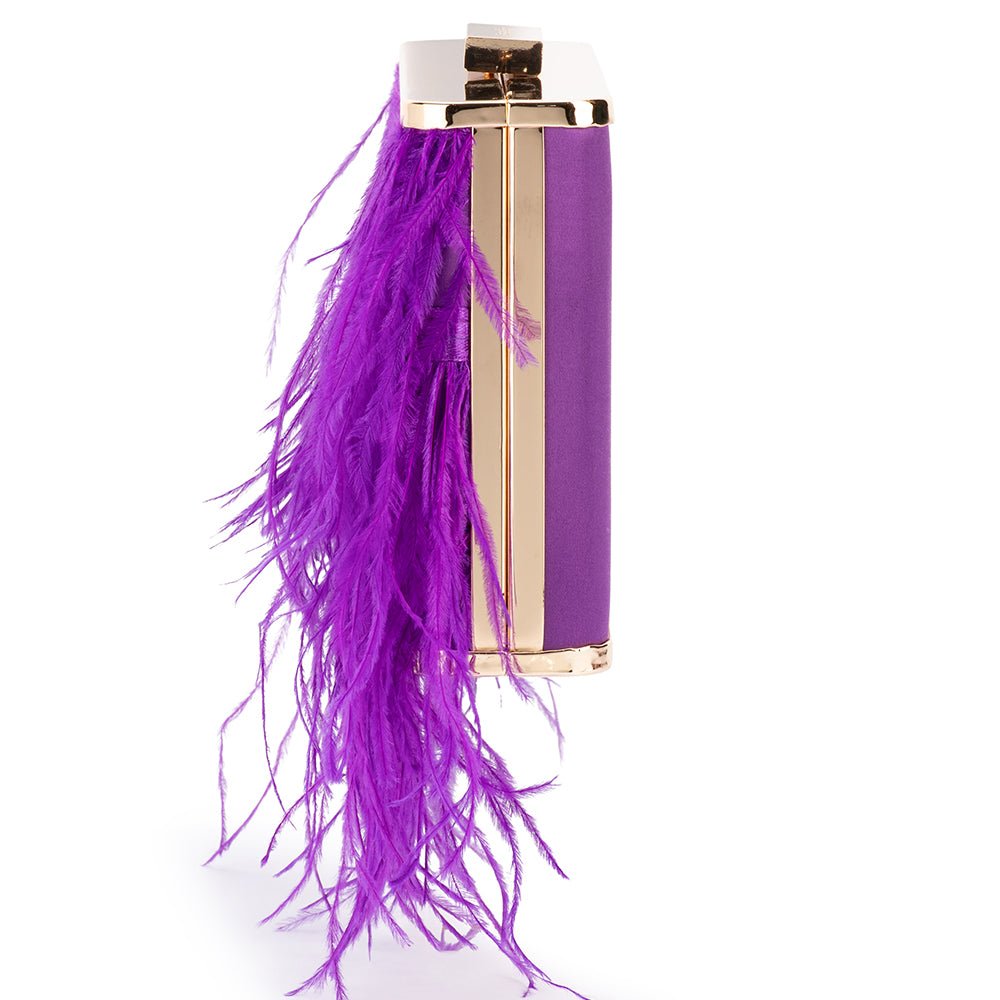 ESTELLE Feather Clutch - Olga Berg