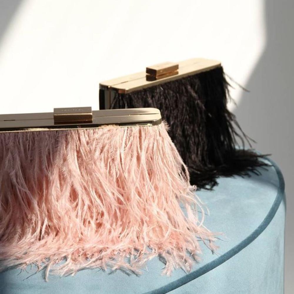 ESTELLE Feather Clutch - Olga Berg