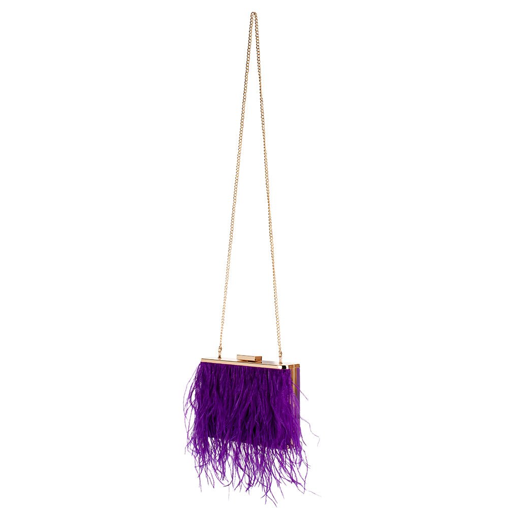 ESTELLE Feather Clutch - Olga Berg