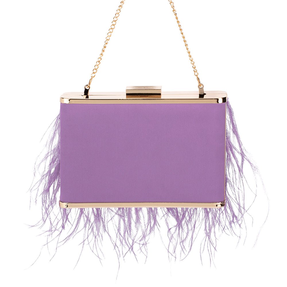 ESTELLE Feather Clutch - Olga Berg