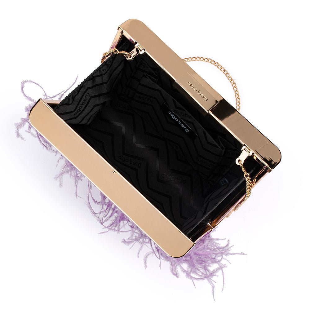 ESTELLE Feather Clutch - Olga Berg