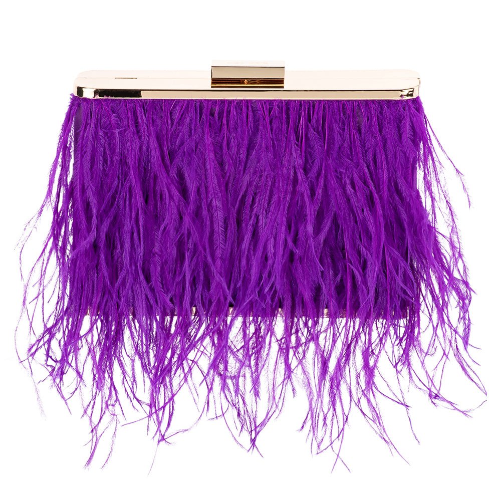 ESTELLE Feather Clutch - Olga Berg