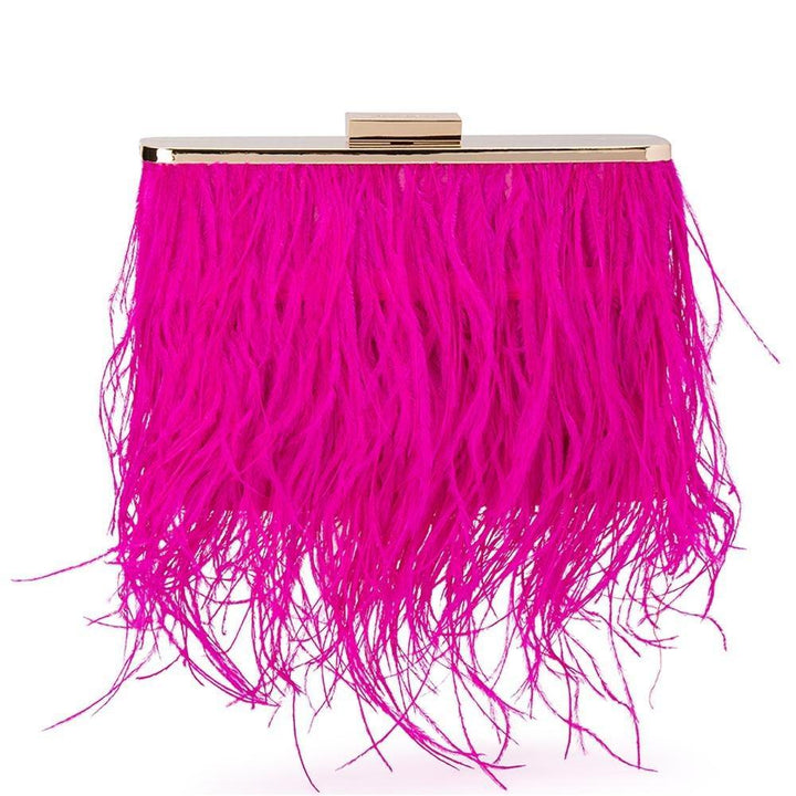 ESTELLE Feather Clutch - Olga Berg