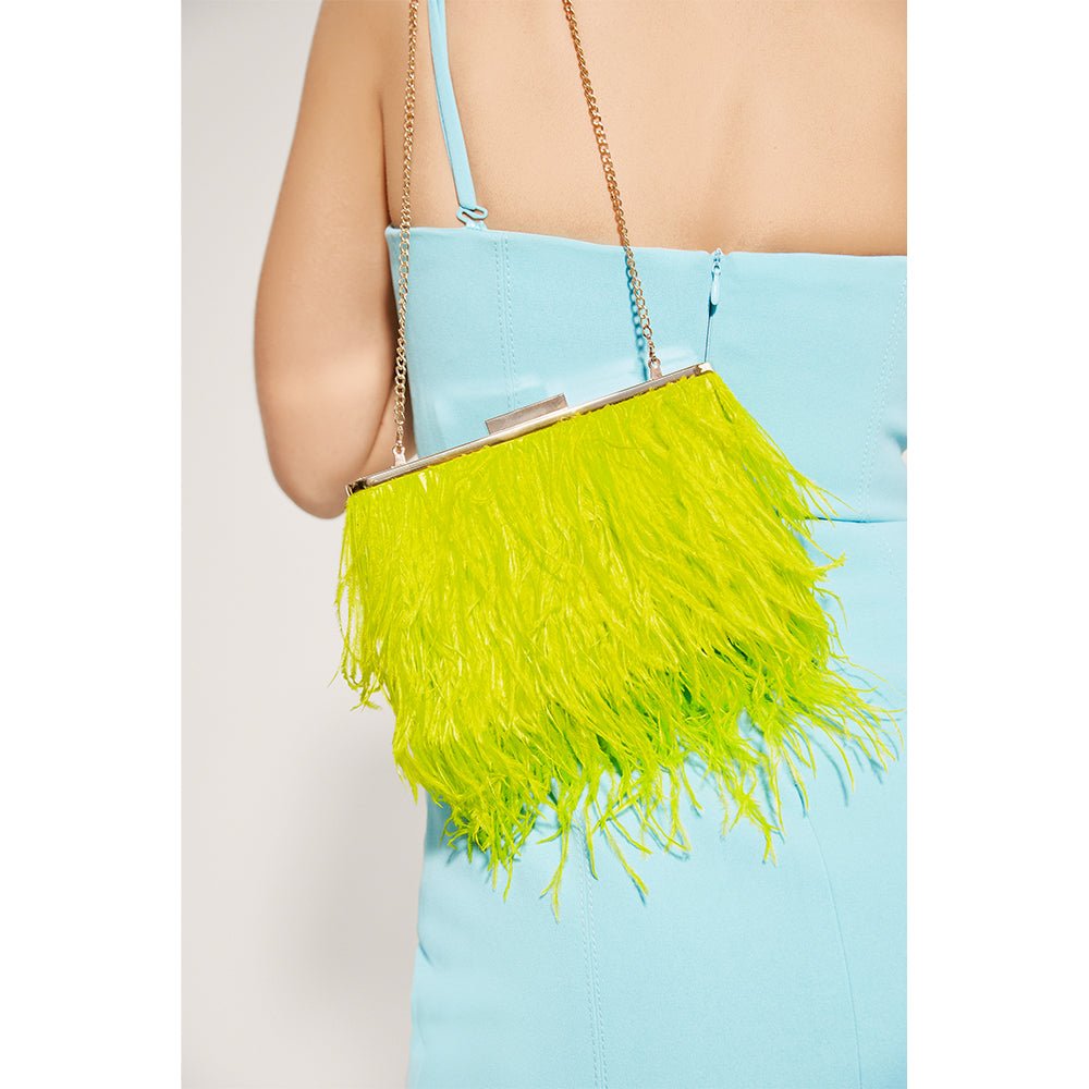 ESTELLE Feather Clutch - Olga Berg