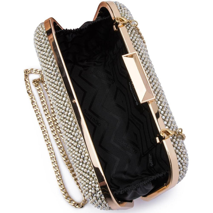 KLARA Pearl & Crystal Mesh Clutch - Olga Berg