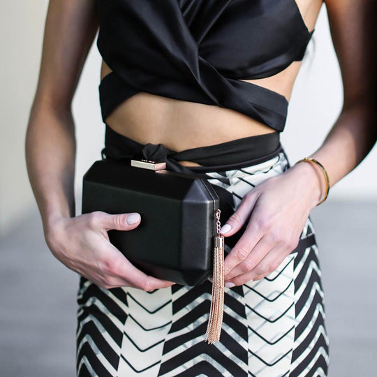 Lia Facetted Clutch main image 1
