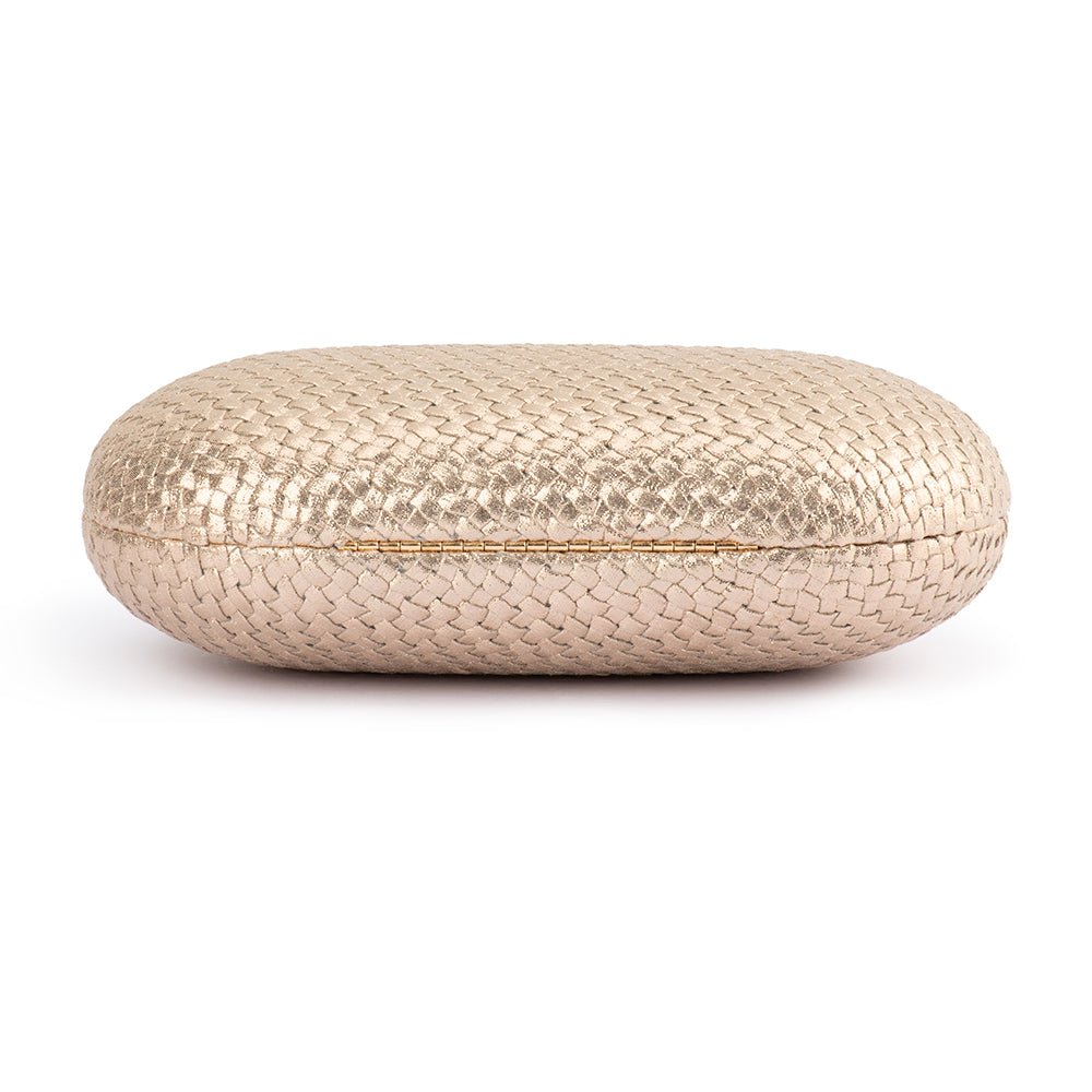 LUCIA Woven Oval Clutch - Olga Berg