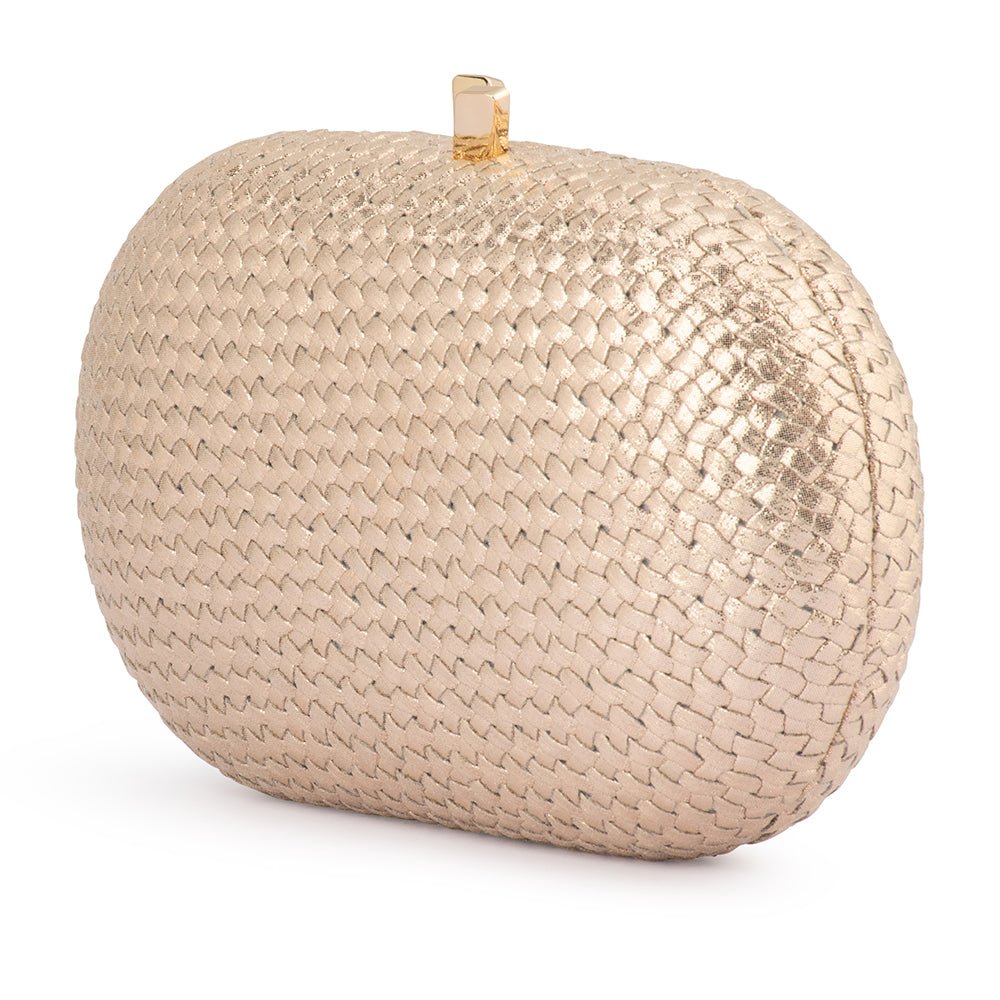 LUCIA Woven Oval Clutch - Olga Berg