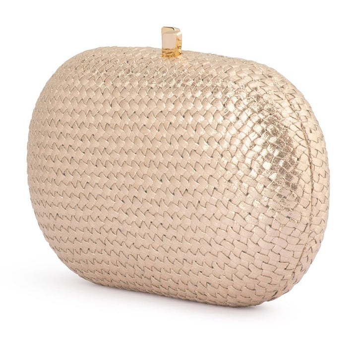 LUCIA Woven Oval Clutch - Olga Berg