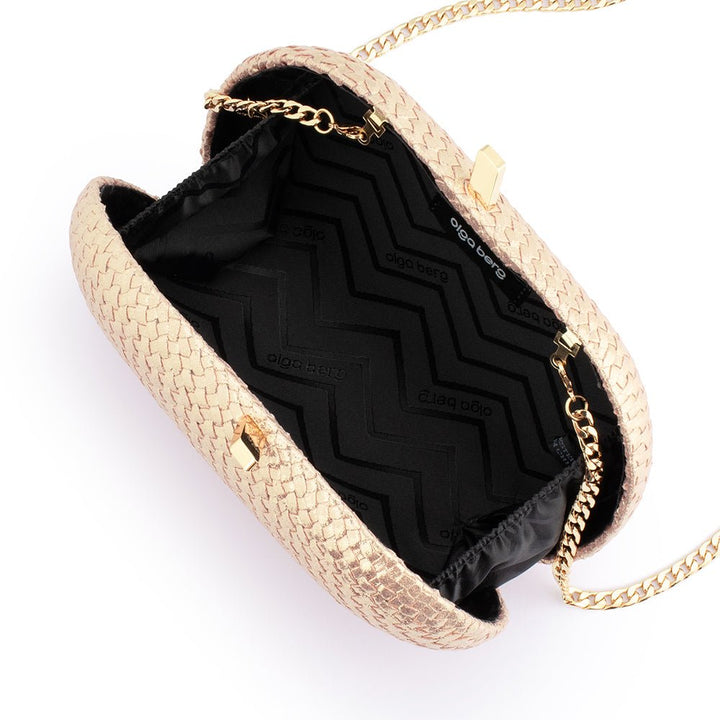LUCIA Woven Oval Clutch - Olga Berg