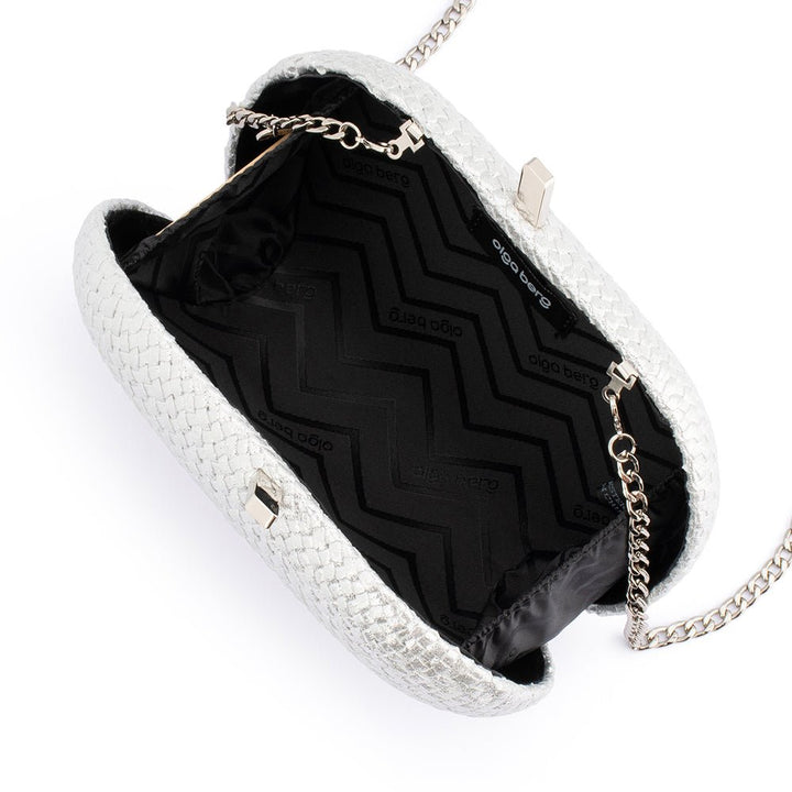 LUCIA Woven Oval Clutch - Olga Berg