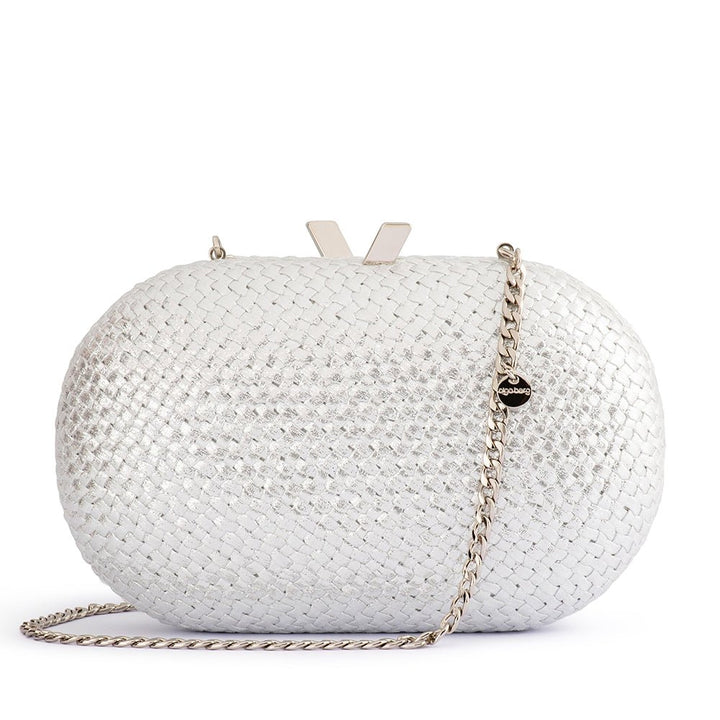 LUCIA Woven Oval Clutch - Olga Berg