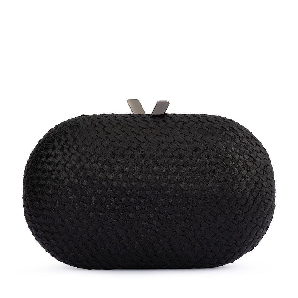 LUCIA Woven Oval Clutch - Olga Berg