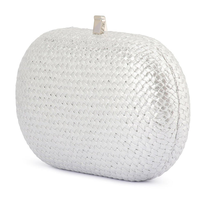 LUCIA Woven Oval Clutch - Olga Berg