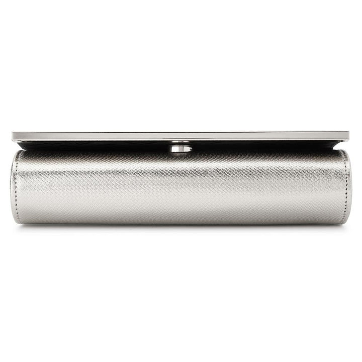 MADDIE Metallic Embossed Foldover Clutch - Olga Berg