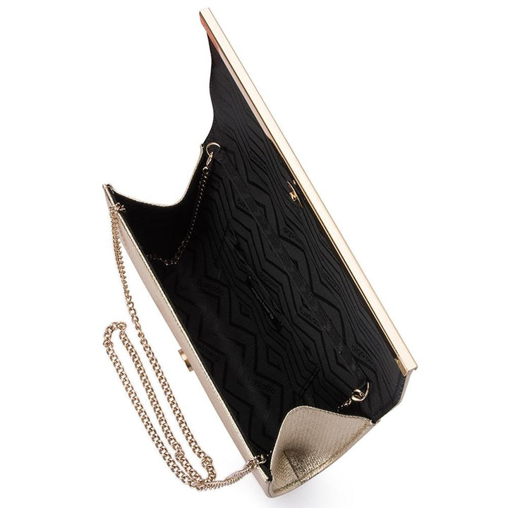 MADDIE Metallic Embossed Foldover Clutch - Olga Berg