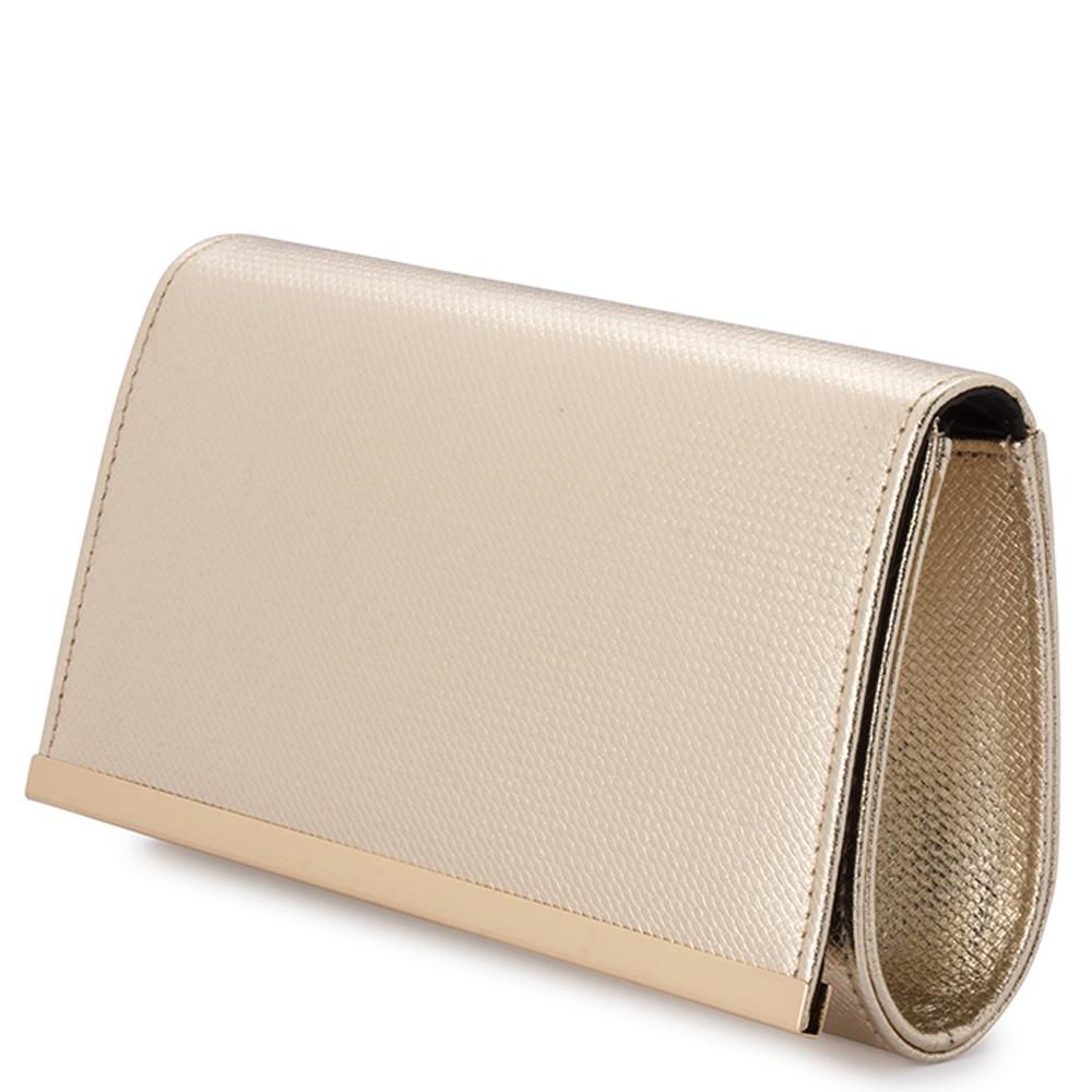 MADDIE Metallic Embossed Foldover Clutch - Olga Berg